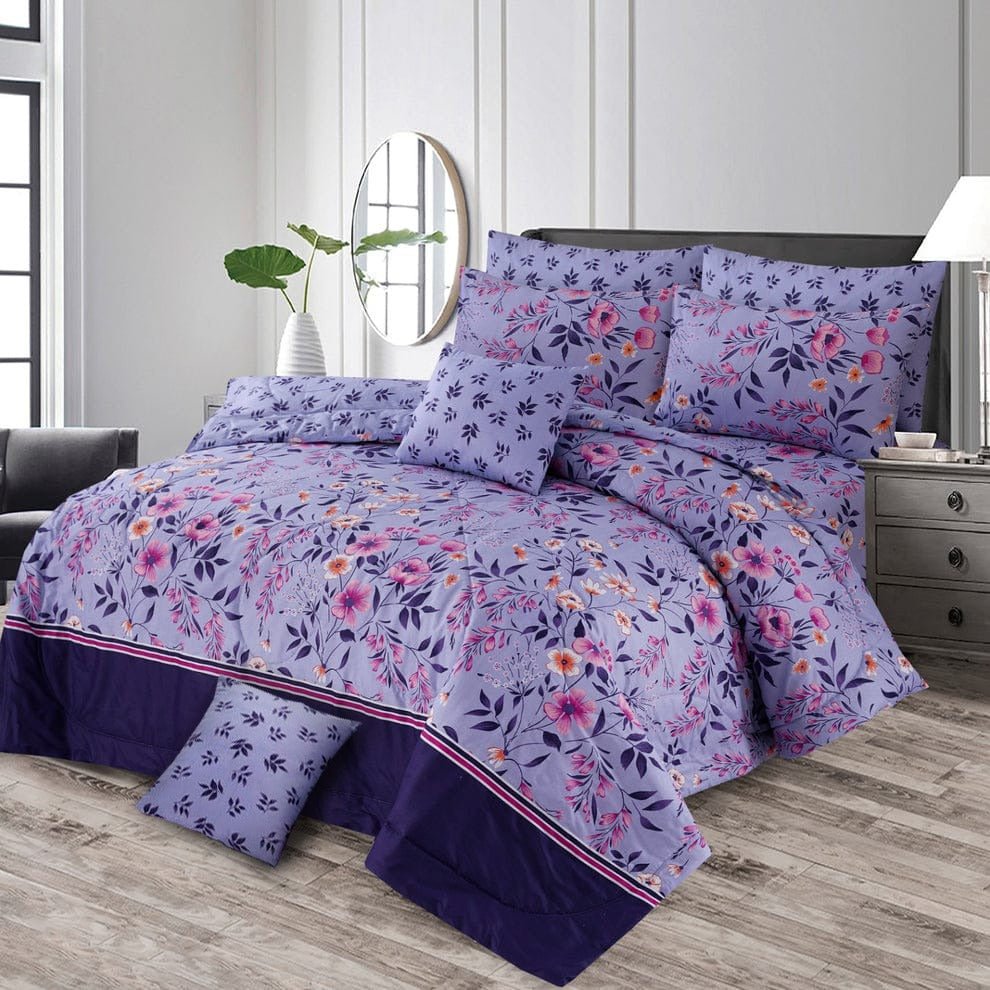 Purply - 8pcs Summer Comforter Set (Light Filling ) - Zaraish.com