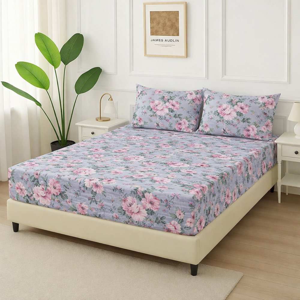 Purply - Fitted Bedsheet Set - Zaraish.com