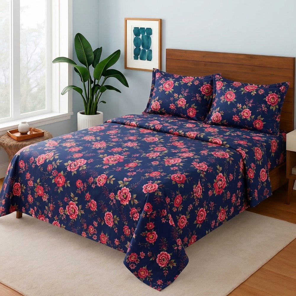 Red Roses - Bedsheet Set - Zaraish.com