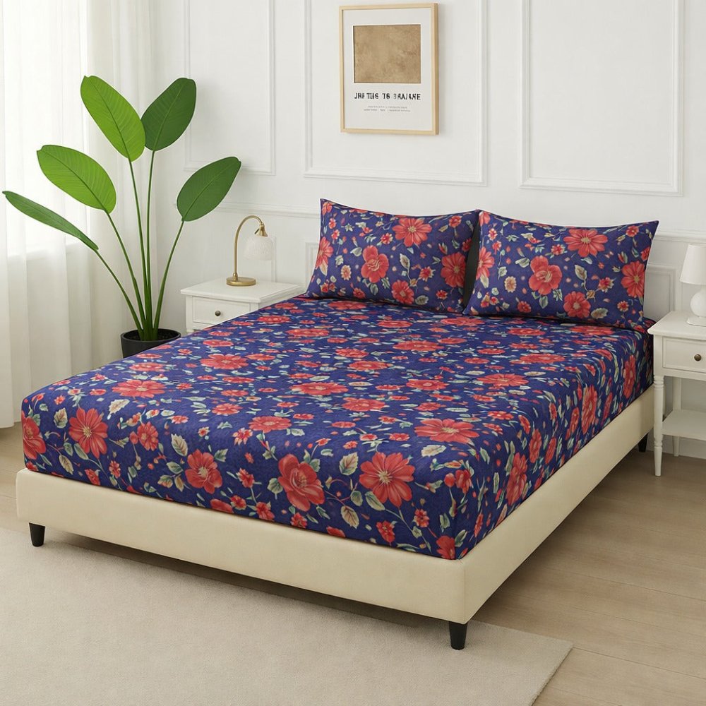 Rose LILY - Fitted Bedsheet Set - Zaraish.com
