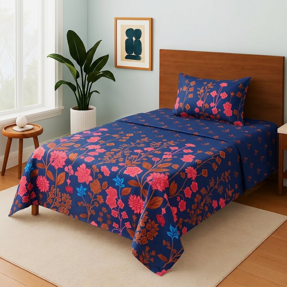 Royal Peony - Single Bedsheet Set - Zaraish.com