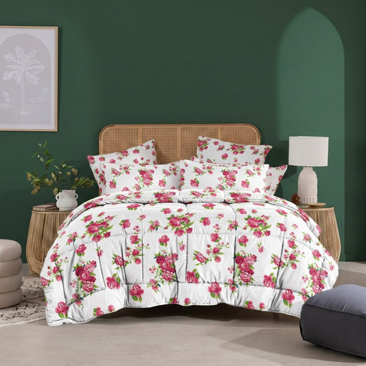Ruby Flora - 6pcs Premium Comforter Set - Zaraish.com