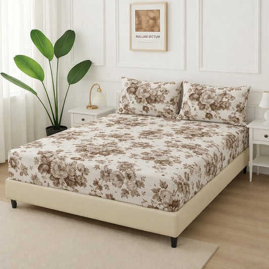 Skin Rose - Fitted Bedsheet Set - Zaraish.com