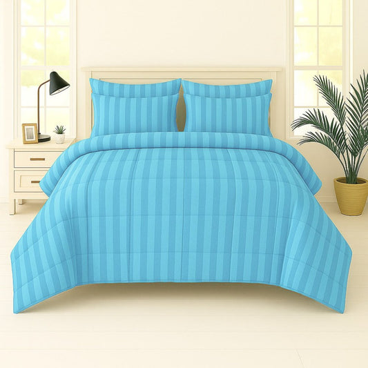 sky stripe-6 PCS comforter Set - Zaraish.com