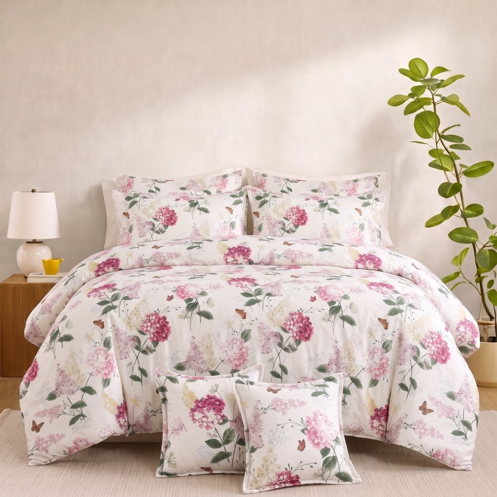 Spring Butterfly Tapestry - 8pcs Quilt Cover Set (Without Filling) - Zaraish.com