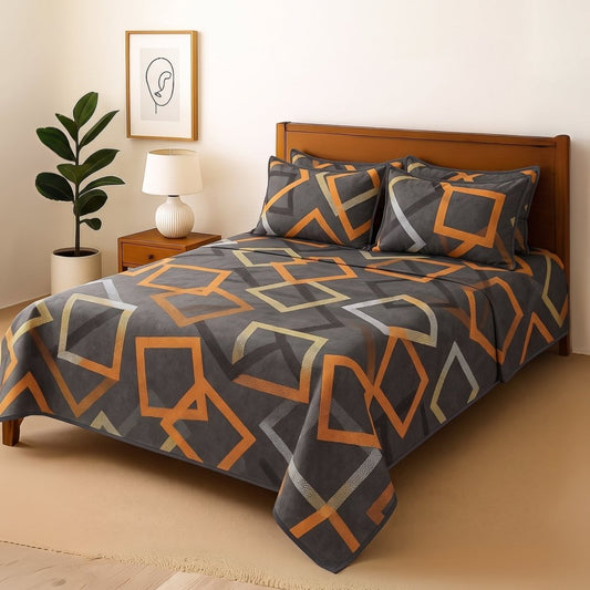 Square - Bedsheet With 4 Pillow Covers - Zaraish.com
