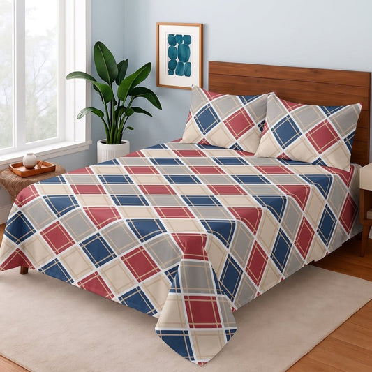 Tartan Harmony - Bedsheet Set - Zaraish.com