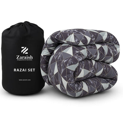 TRIANGULAR - WINTER RAZAI Set (HEAVY FILLING) - Zaraish.com