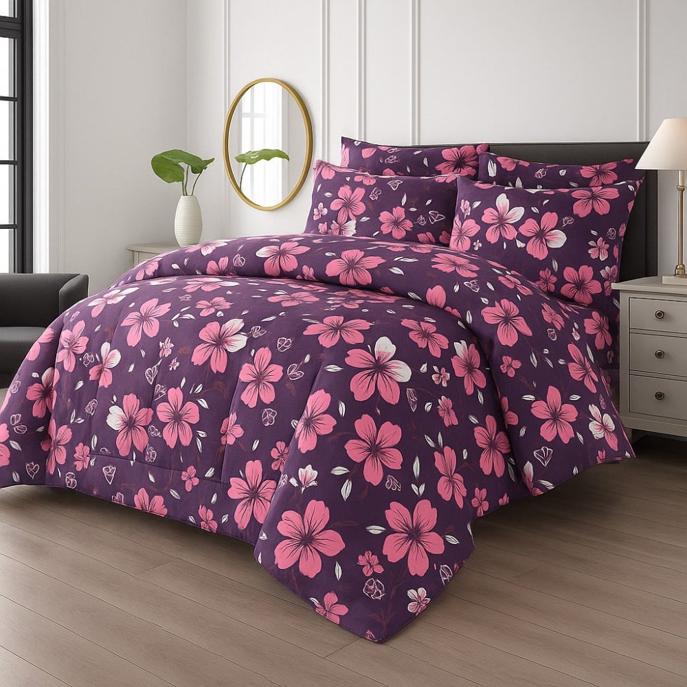 TULIP FLOWER - WINTER RAZAI Set (HEAVY FILLING) - Zaraish.com