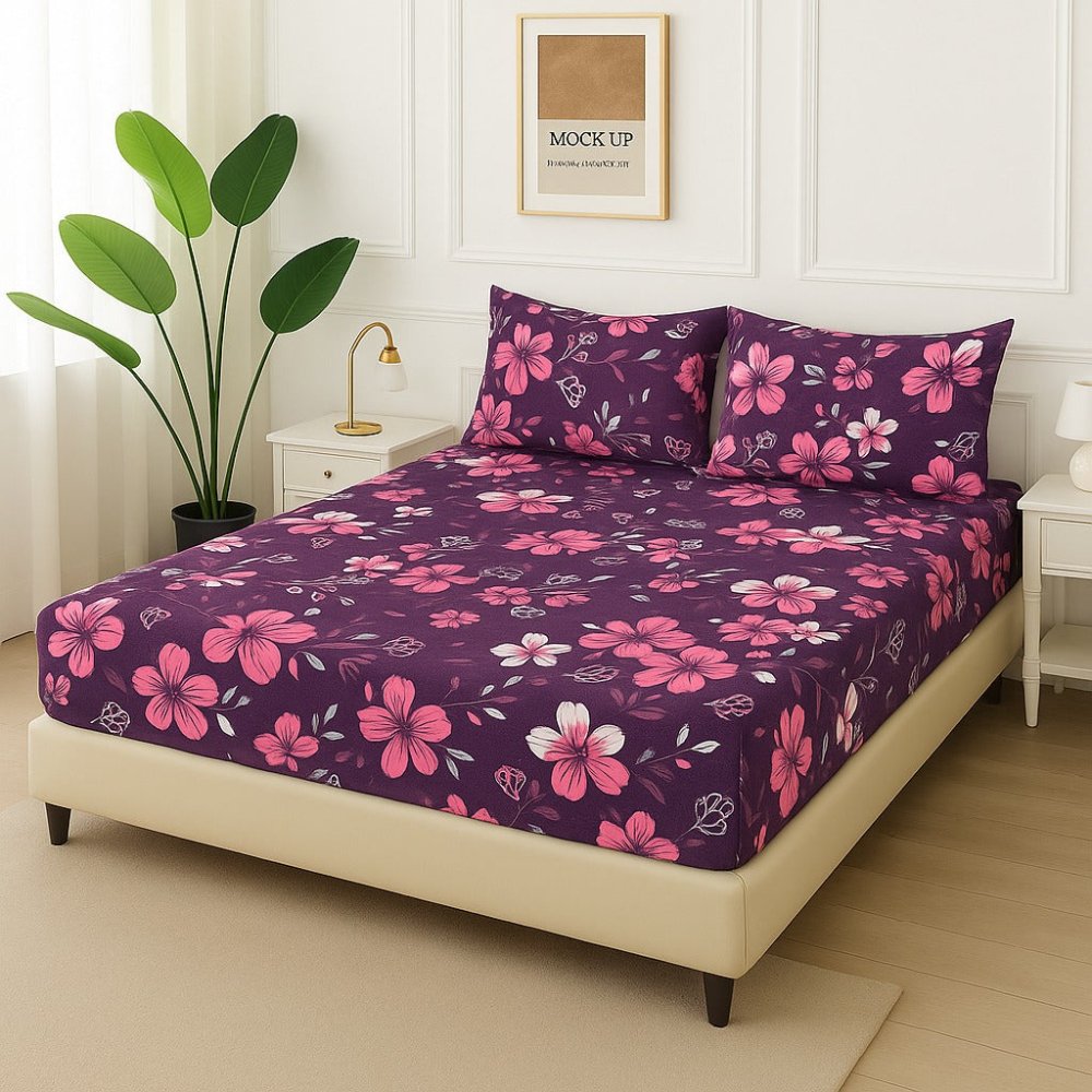 TULIPS FLOWER - Fitted Bedsheet Set - Zaraish.com