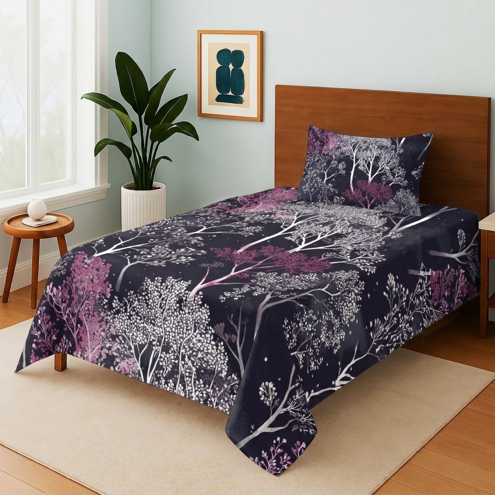 Twilight tree - Single Bedsheet Set - Zaraish.com