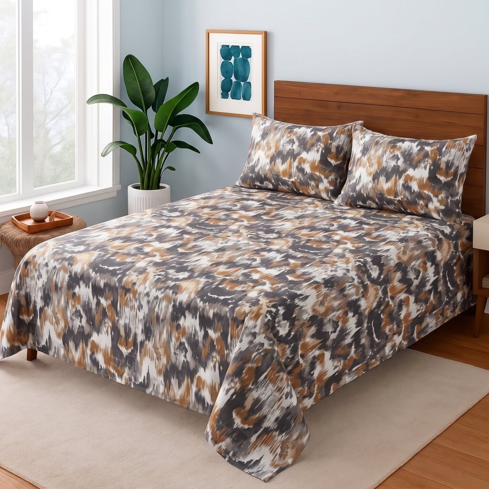 Urban Ochre Splash - Bedsheet Set - Zaraish.com