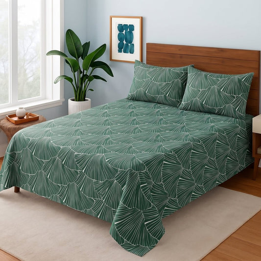 Verdant Fan - Bedsheet Set - Zaraish.com