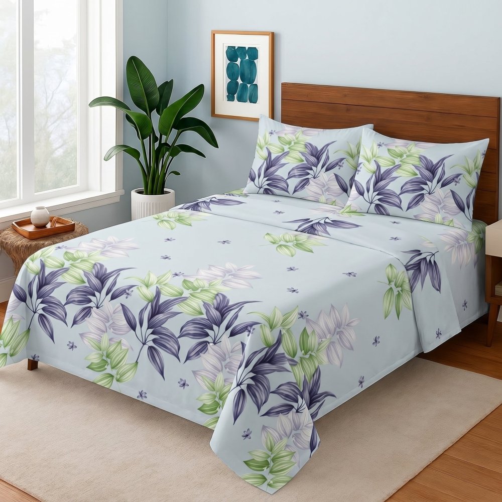 Violet Breeze - Bedsheet Set - Zaraish.com