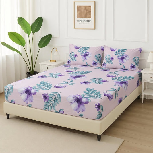 Wisteria Breeze - Fitted Bedsheet Set - Zaraish.com