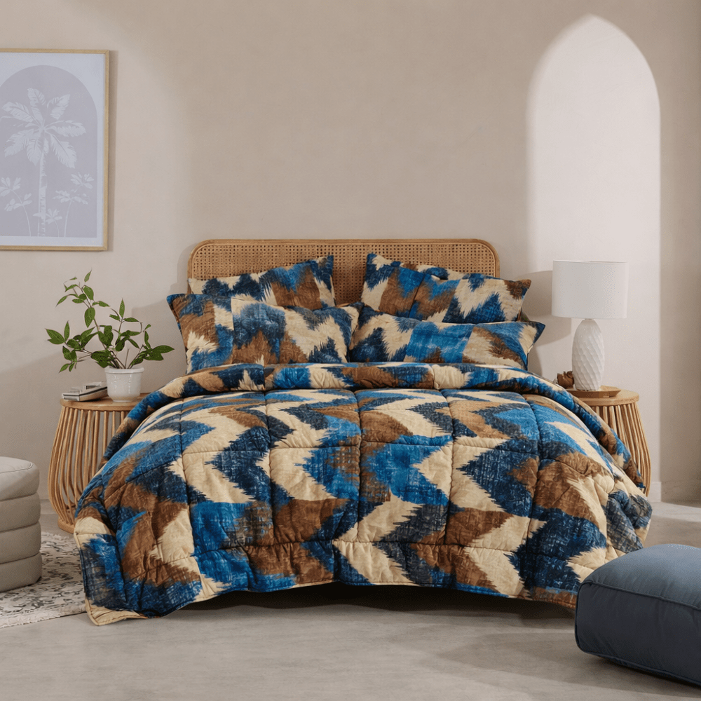 ZAIGZAG - 8pcs Summer Comforter Set (Light Filling) - Zaraish.com