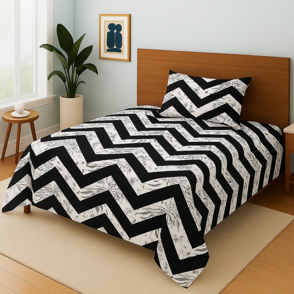 ZIGZAG - Single Bedsheet Set - Zaraish.com