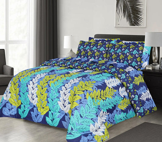 6pcs Summer Comforter Set (Light Filling) - Blue Stove