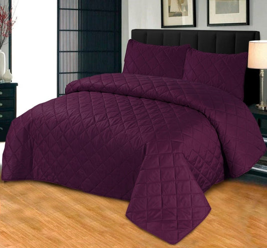 Purple Plain - Summer Comforter Set (Light Filling) - Zaraish.com